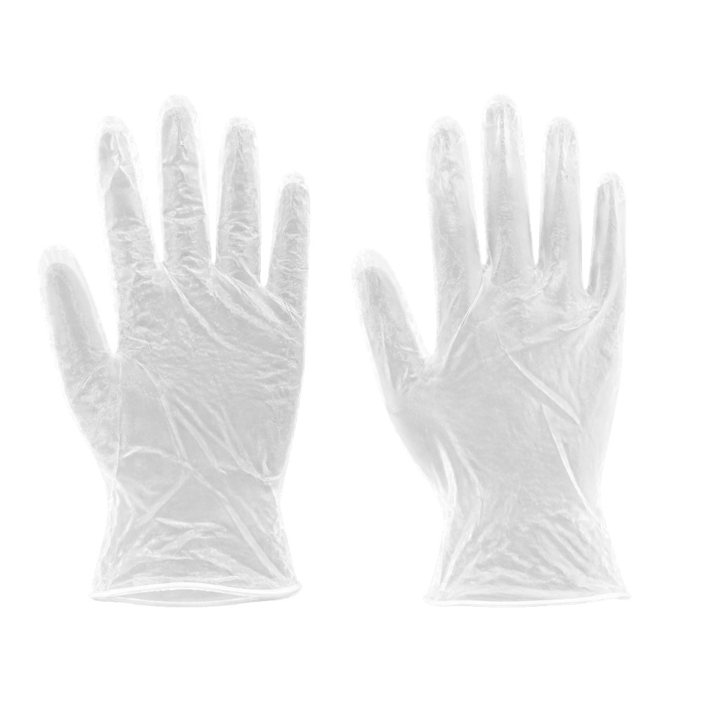 Clear vinyl glove